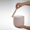 Lunar Pink Crystal Singing Bowl Advanced Pearlescent Color